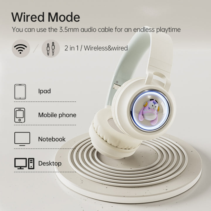 Fingertime Wireless Headphones | Beige