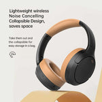 Wireless Active Noise Cancelling HeadPhones | Black / Brown