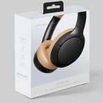 Wireless Active Noise Cancelling HeadPhones | Black / Brown