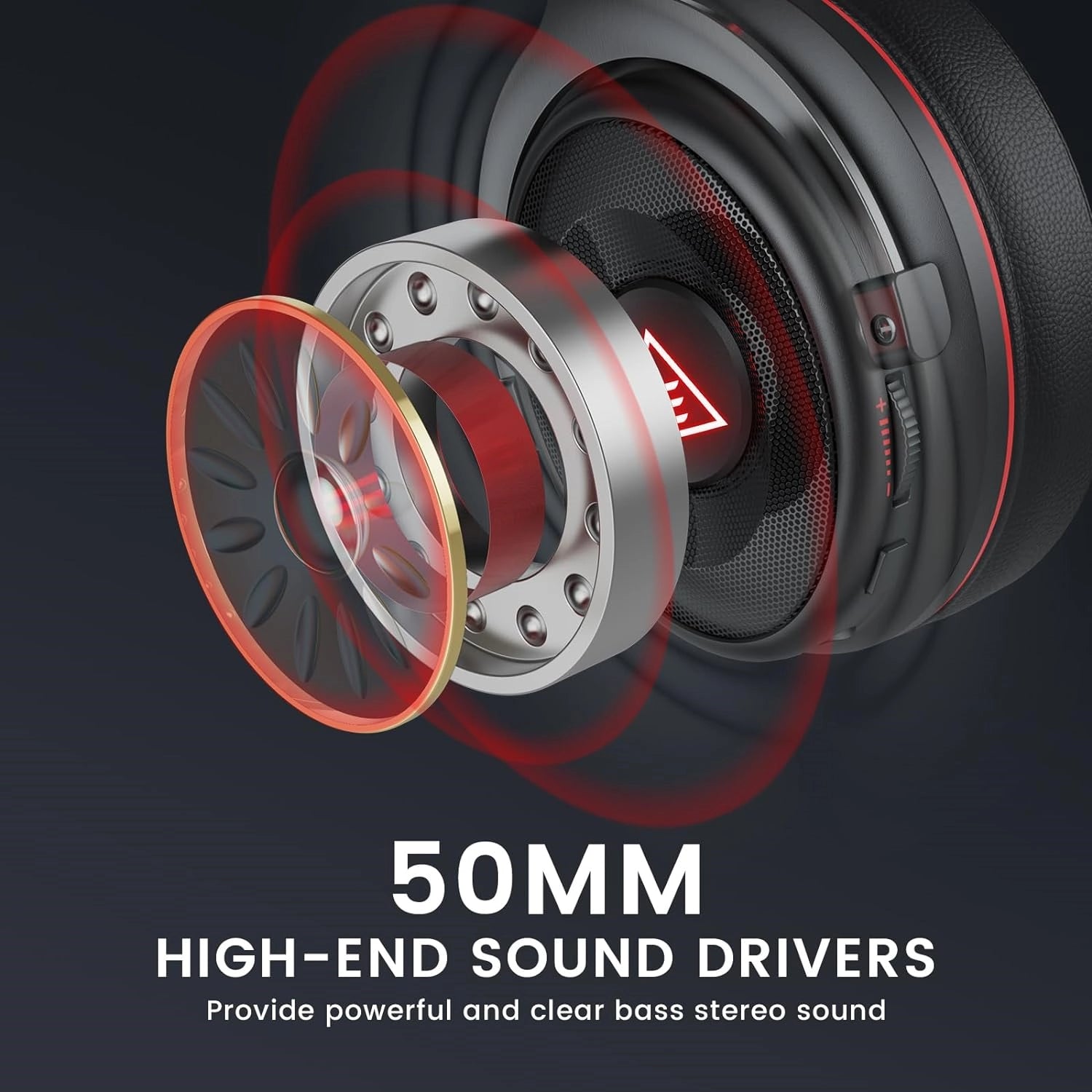 EKSA 2in1 Gaming Headset 7.1 Surround Sound With 3.5mm Jack | Black Red