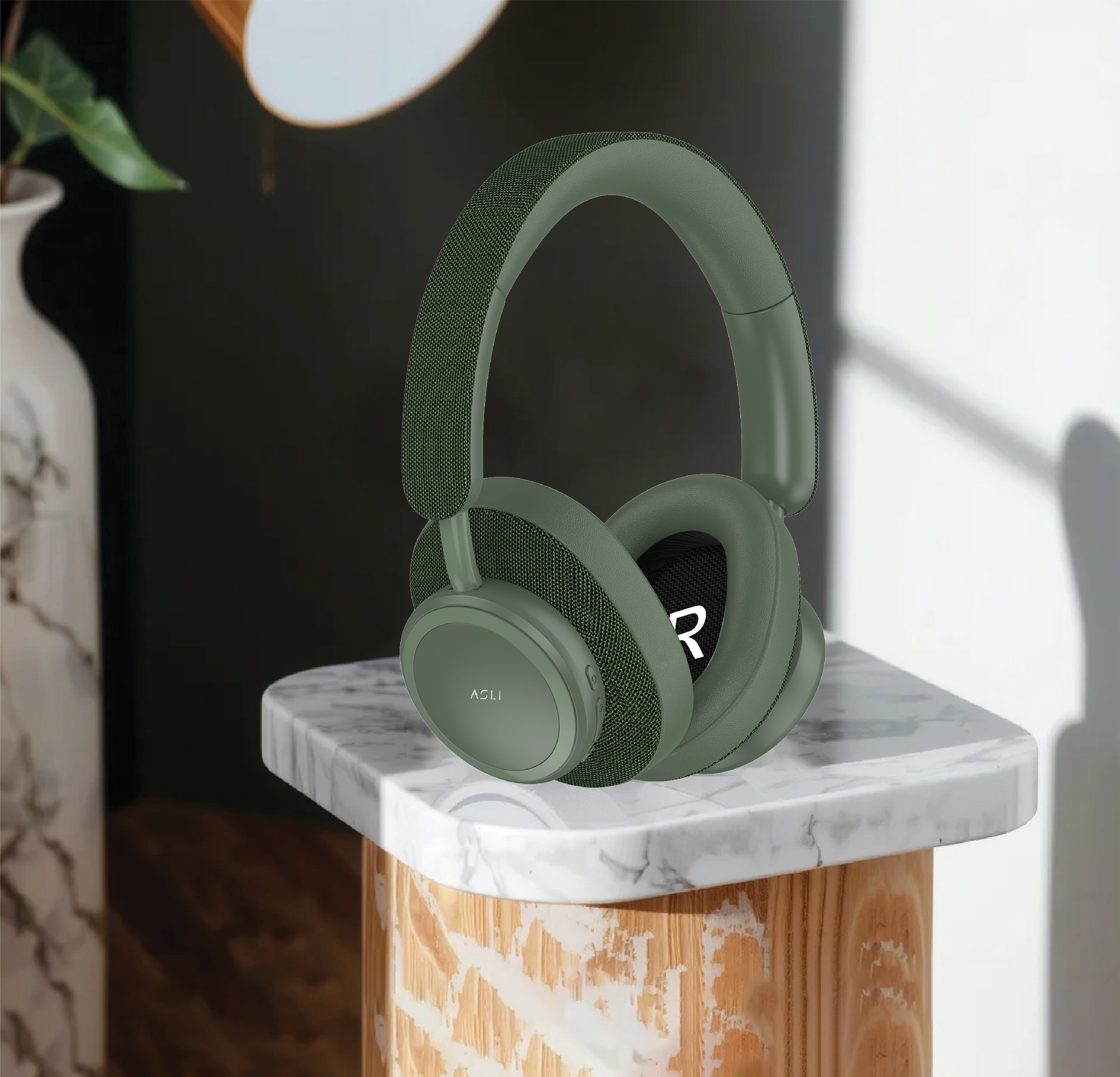 Asli Global Echo Max Ultimate Sound Over-Ear Wireless Headphones | Green