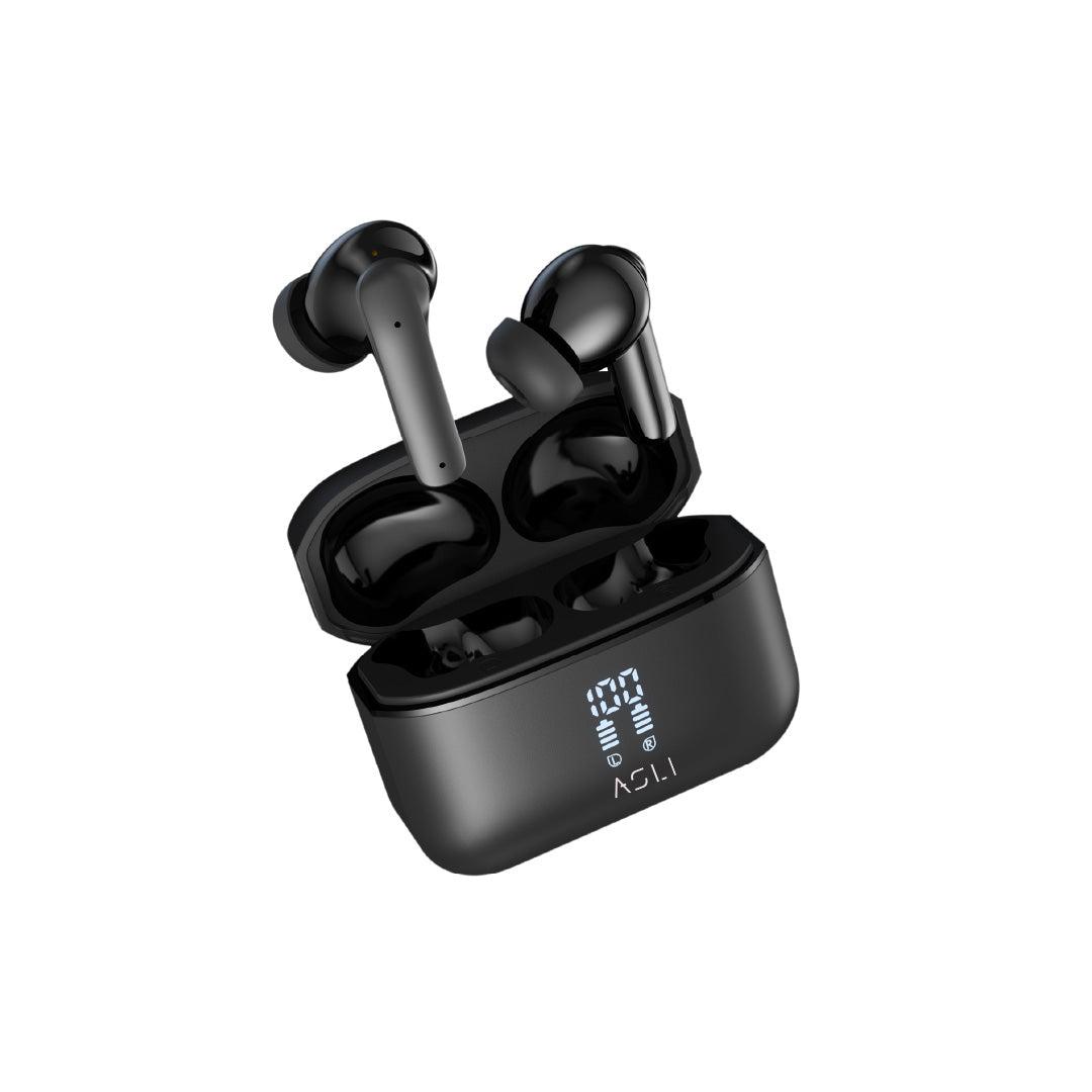 Asli Global EchoPods Pro True Wireless Stereo Earbuds with Active Noise Cancellation | Black