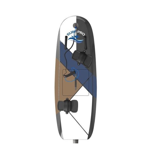 Electric SurfBoard 10KW Carbon Fiber - Black/White (Electric SurfBoard)