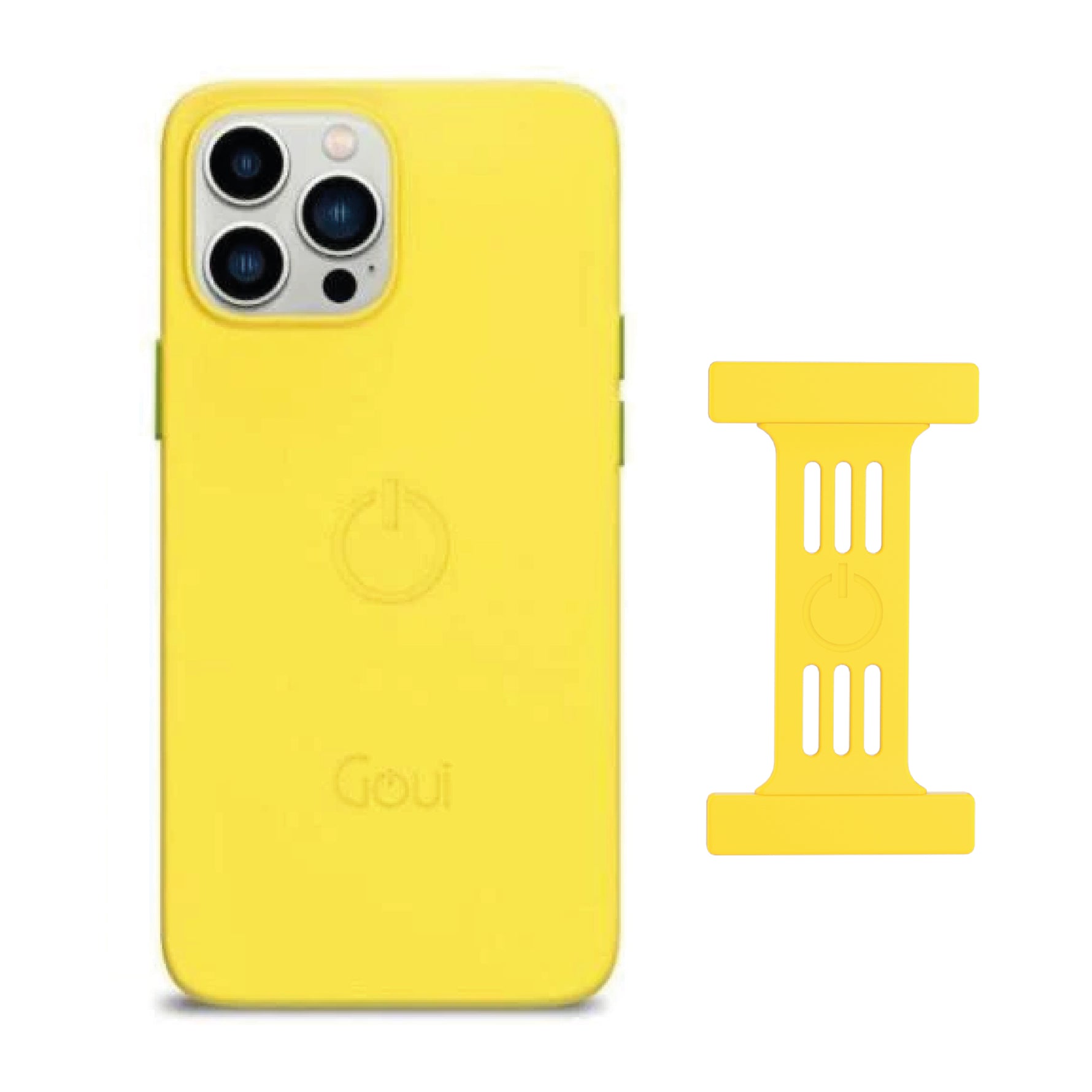 Goui iPhone 16 Pro Max Case Sunshine Yellow + Strap