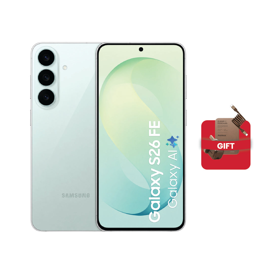 Samsung Galaxy S26 FE – ذاكرة 8GB RAM، سعة تخزين 256GB | فستقي 