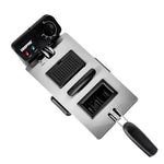Geepas Deep Fryer 3.0L, Adjustable Temperature, Stainless Steel | Black & Silver