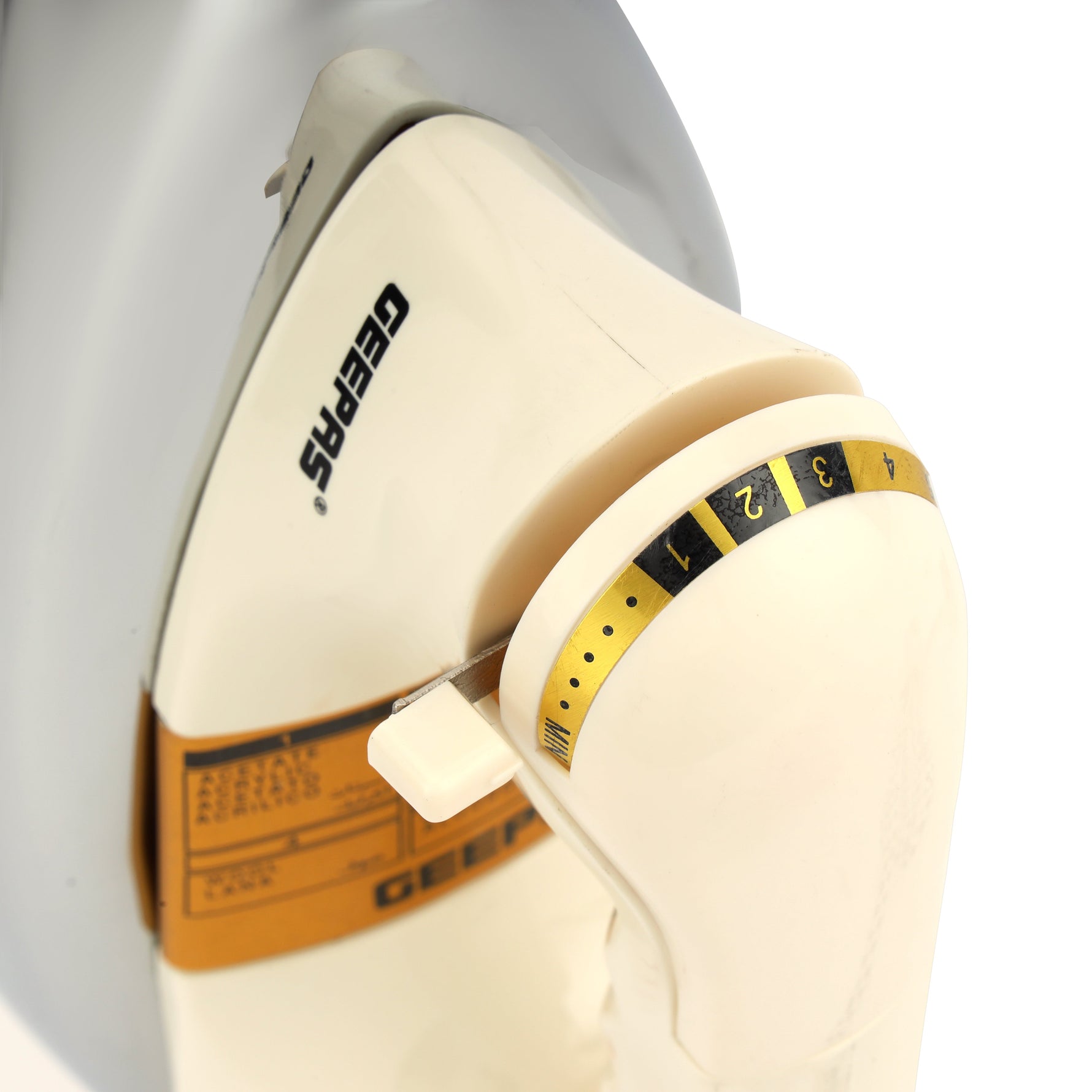 Geepas Automatic Dry Iron | 1200W Heavyweight Iron with 60 Microns Nonstick Golden Teflon Soleplate, Temperature Dial, Safe Handle, All Fabrics