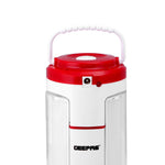 Geepas Rechargeable LED Lantern |7 Hours Runtime| 5.6V Long-Lasting Battery| 360° Bright Lighting| Overcharge Protection| Ideal for Emergencies