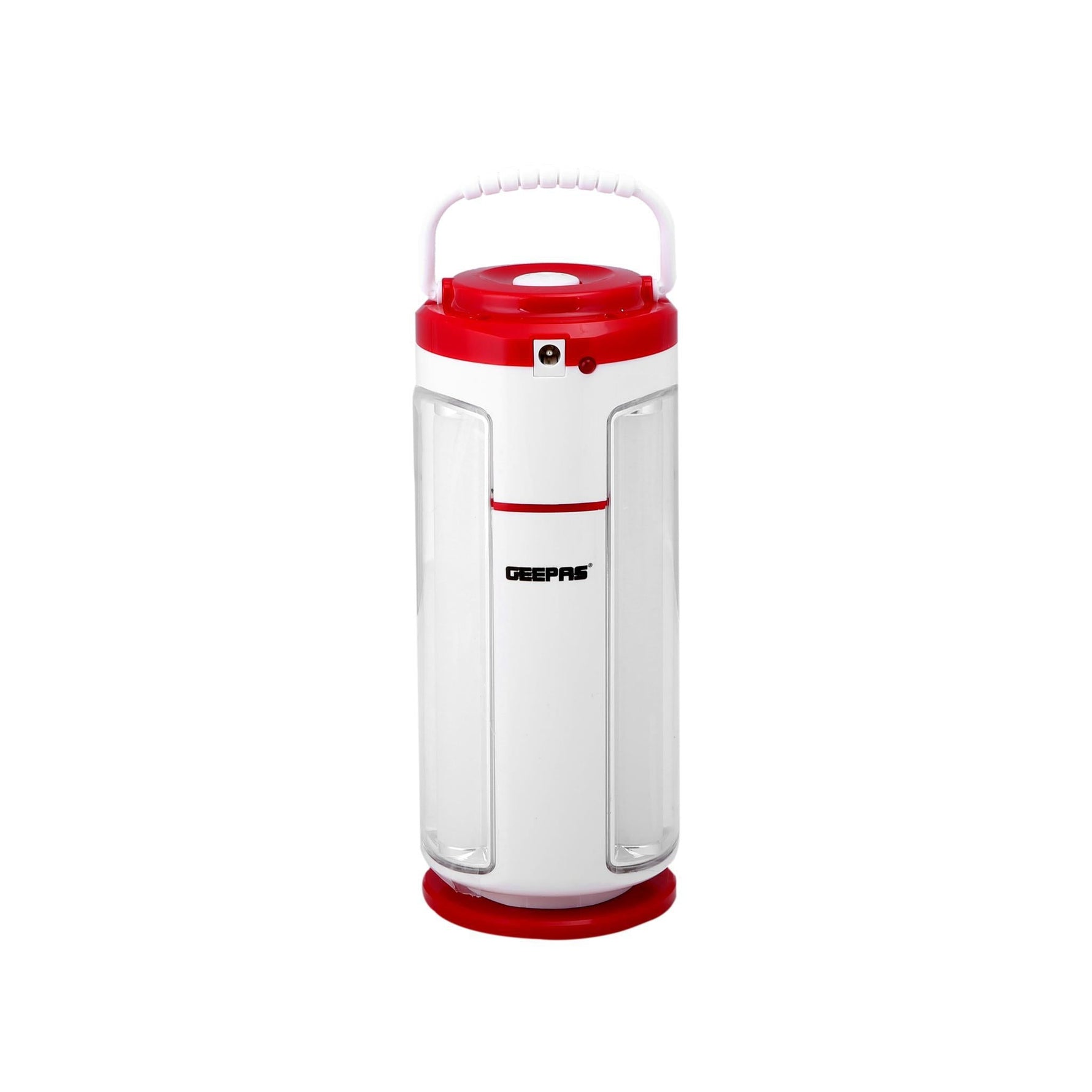 Geepas Rechargeable LED Lantern |7 Hours Runtime| 5.6V Long-Lasting Battery| 360° Bright Lighting| Overcharge Protection| Ideal for Emergencies