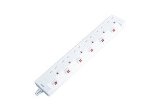 Geepas 6-Way Extension Socket – Set of 2