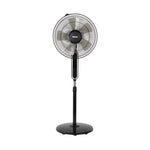 Geepas 16” Stand Fan with Remote Control – 60W, 3 Speed Settings, 5 Durable AS Blades, 7.5-Hour Timer, Wide Oscillation Function