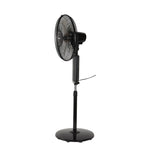 Geepas 16” Stand Fan with Remote Control – 60W, 3 Speed Settings, 5 Durable AS Blades, 7.5-Hour Timer, Wide Oscillation Function