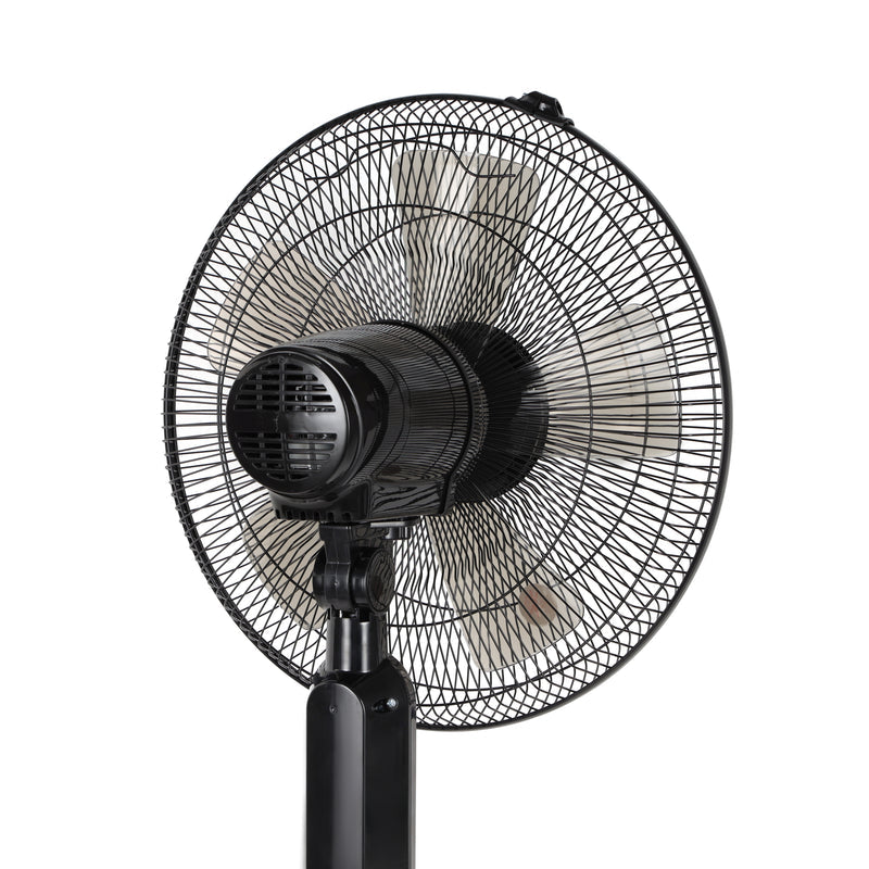 Geepas 16” Stand Fan with Remote Control – 60W, 3 Speed Settings, 5 Durable AS Blades, 7.5-Hour Timer, Wide Oscillation Function
