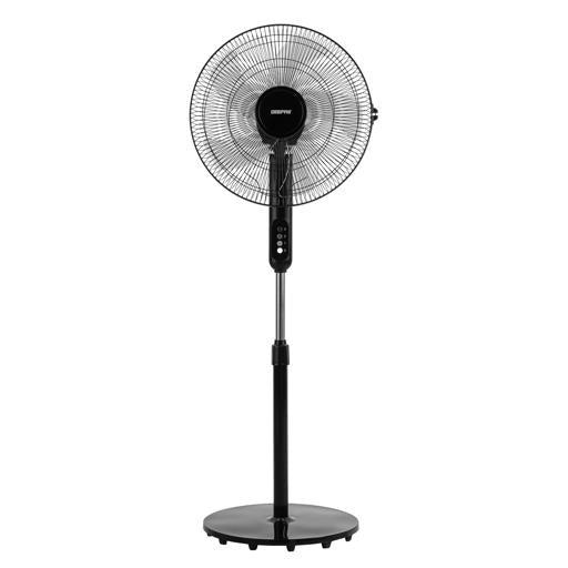 Geepas 16” Stand Fan – 50W Powerful Motor, 5 Blades, 3-Speed Control, Oscillation, Adjustable Height, Ideal for Home & Office