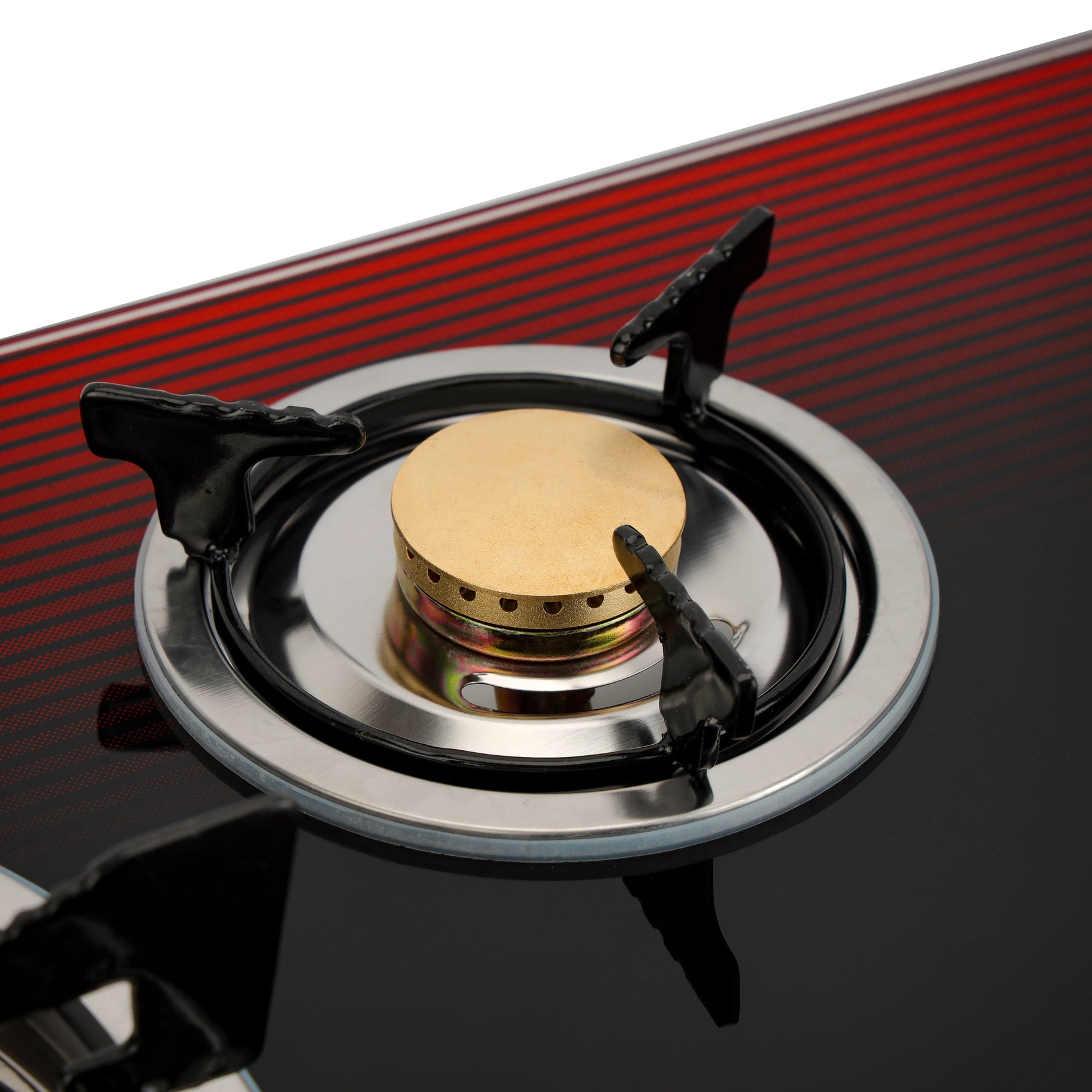 موقد غاز Geepas  3 شعلات – ستانلس ستيل، سطح زجاج مقوّى، إشعال ذاتي