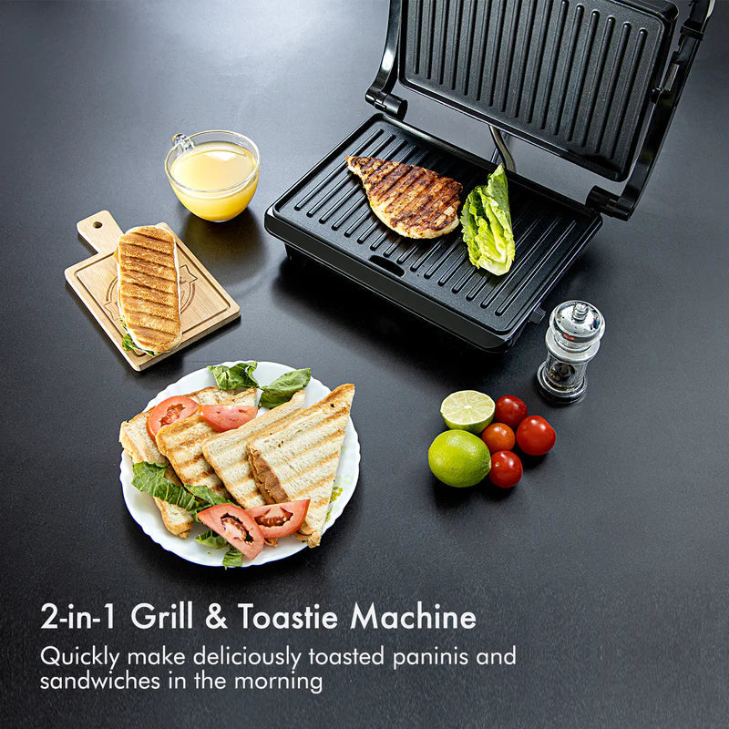 شواية من Geepas ستانلس ستيل – 1600 واط، ألواح غير لاصقة، تحكم في درجة الحرارة