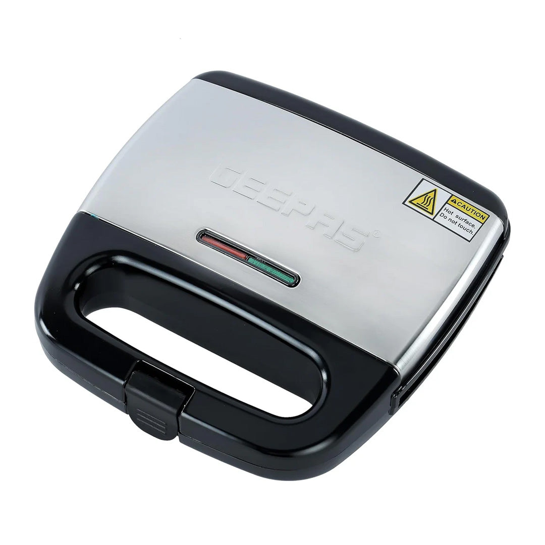 شواية من Geepas ستانلس ستيل – 750 واط، شريحتان، ألواح غير لاصقة