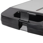 شواية من  Geepas ستانلس ستيل لأربع شرائح – تحكم في درجة الحرارة، ألواح غير لاصقة