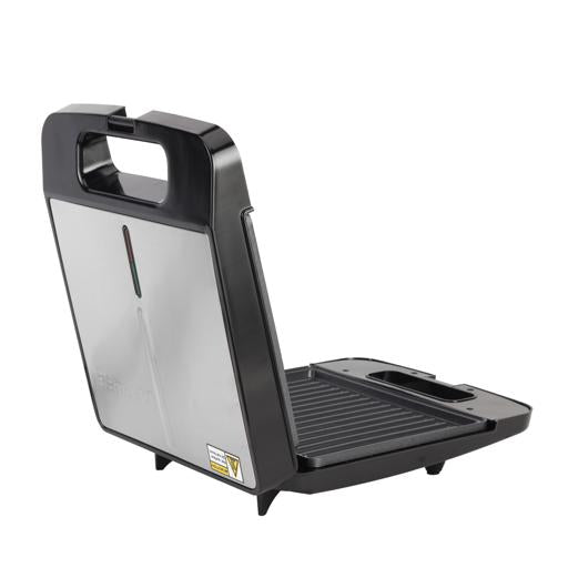 شواية من  Geepas ستانلس ستيل لأربع شرائح – تحكم في درجة الحرارة، ألواح غير لاصقة