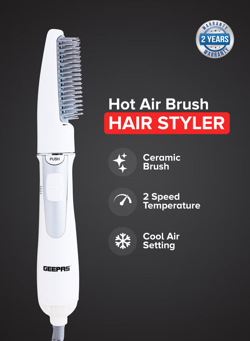 Geepas 700W 2-in-1 Hair Dryer & Straightener | Thermal Brush