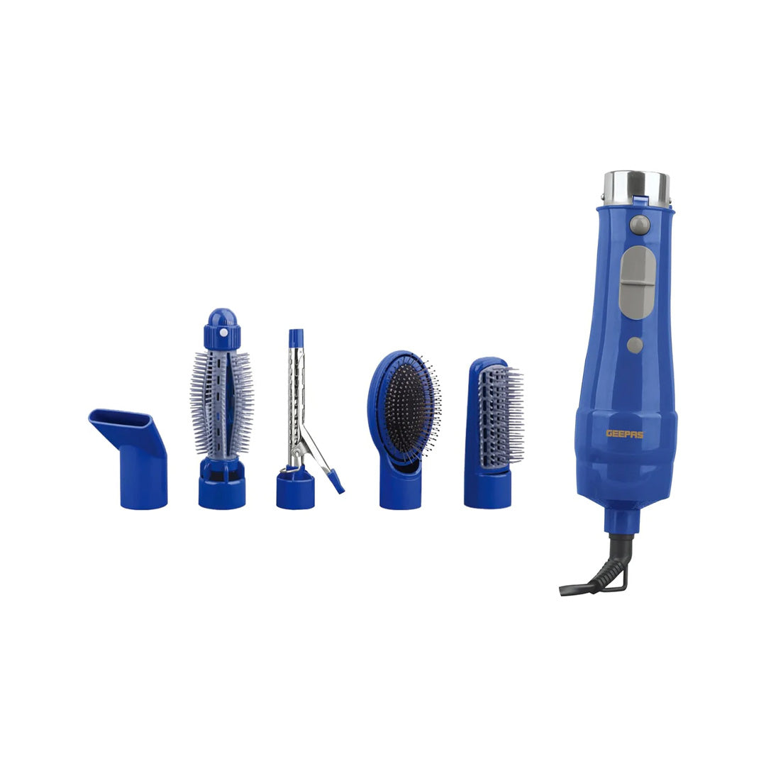 Geepas 6-in-1 Hair Styler – 750W, 2 Speeds, Cool Function
