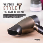 Geepas Mini Travel Hair Dryer – 1600W | 2 Speeds, 2 Heat Settings | Foldable