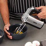Geepas Hand Mixer 400W – 5 Speeds, Turbo, Stainless Steel Beaters, Lightweight & Easy to Use