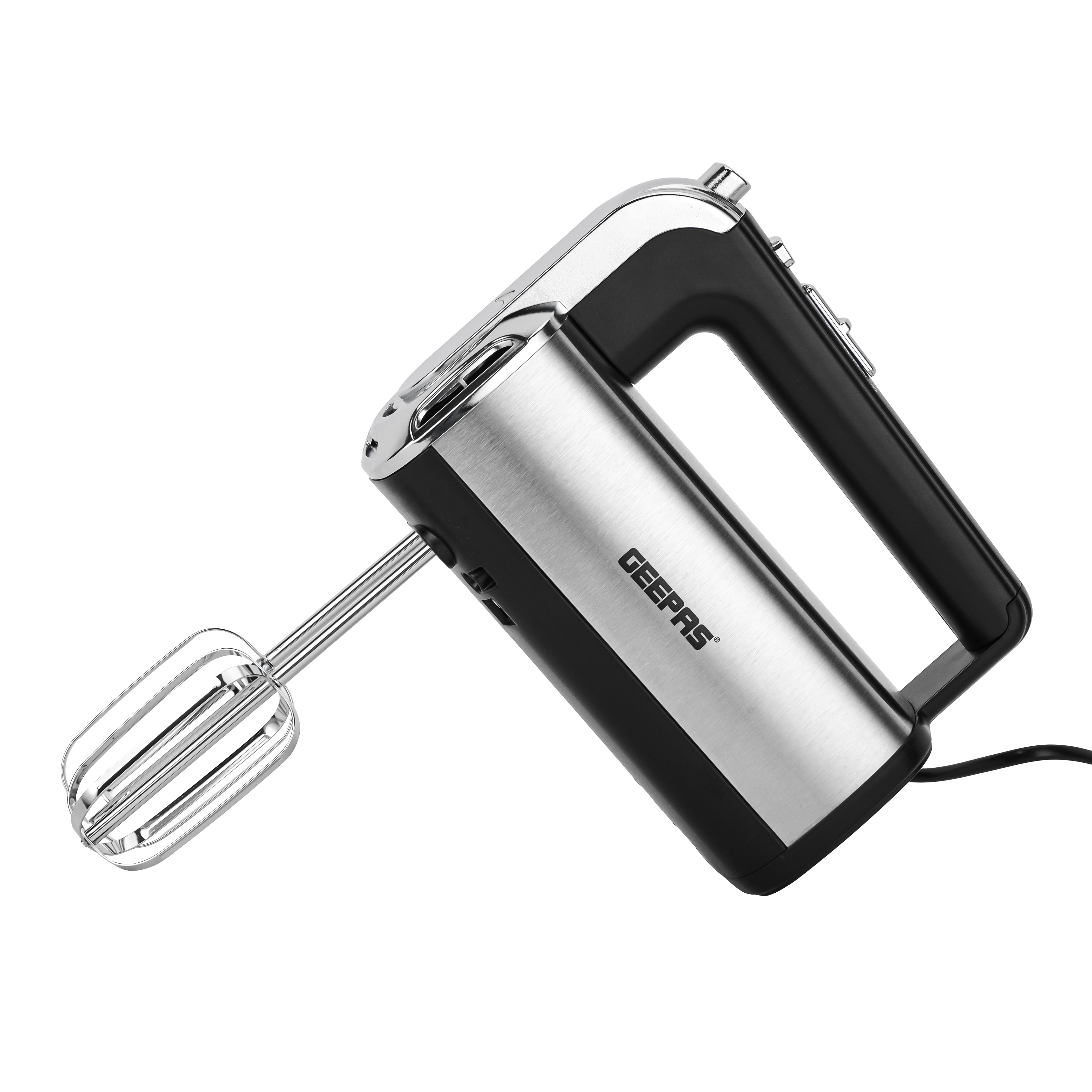 Geepas Hand Mixer 400W – 5 Speeds, Turbo, Stainless Steel Beaters, Lightweight & Easy to Use