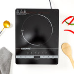 Geepas Digital Infrared Cooker | 2000W Ceramic Heating Element | Touch Control | LED Display| 10 Adjustable Power Levels| Timer, Safety Protection