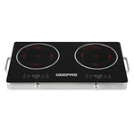 Geepas Digital Infrared Cooker |3600W Double Cooking Hob | Dual Ceramic Plates| Touch & Knob Control | Digital Display | Timer | Safety Protection