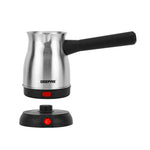 Geepas Electric Turkish Coffee Maker - 0.8L| Stainless Steel | 800W | 360° Rotation | Non-Automatic Cut-Off| Perfect for Boiling Water, Milk
