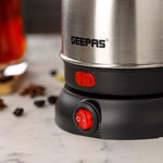 Geepas Electric Turkish Coffee Maker - 0.8L| Stainless Steel | 800W | 360° Rotation | Non-Automatic Cut-Off| Perfect for Boiling Water, Milk