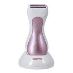 Geepas Rechargeable Lady Shaver | Wet & Dry Use | Washable Design| USB Charging | Dual Blade System | Smooth & Gentle Hair Removal | Compact Cordless Shaver for Women