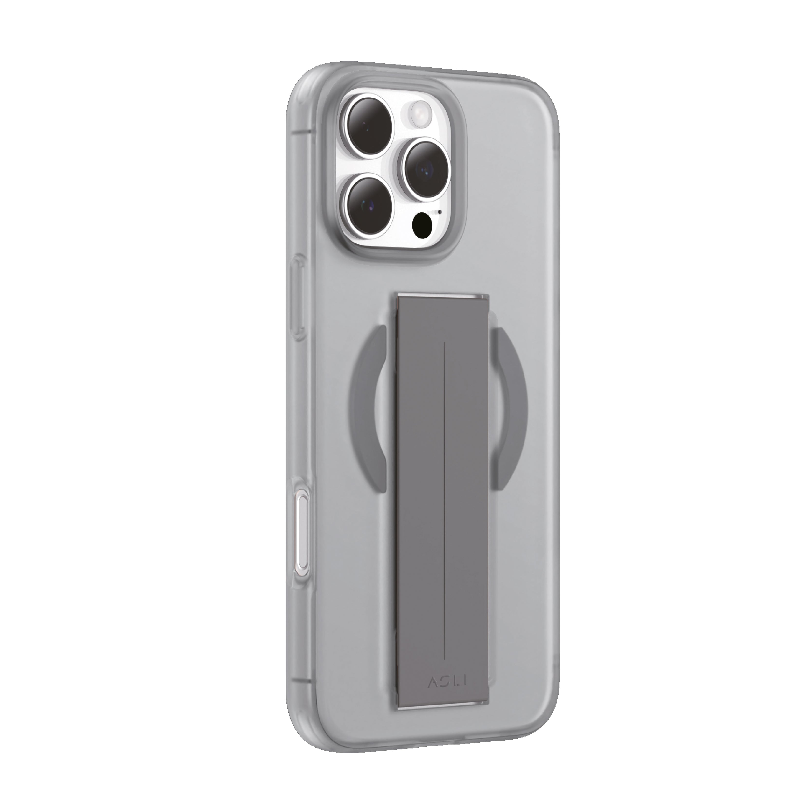 Asli Global Gravitas iPhone 15 Pro MagSilicone MagSafe With Flexible Grip Case |Gray