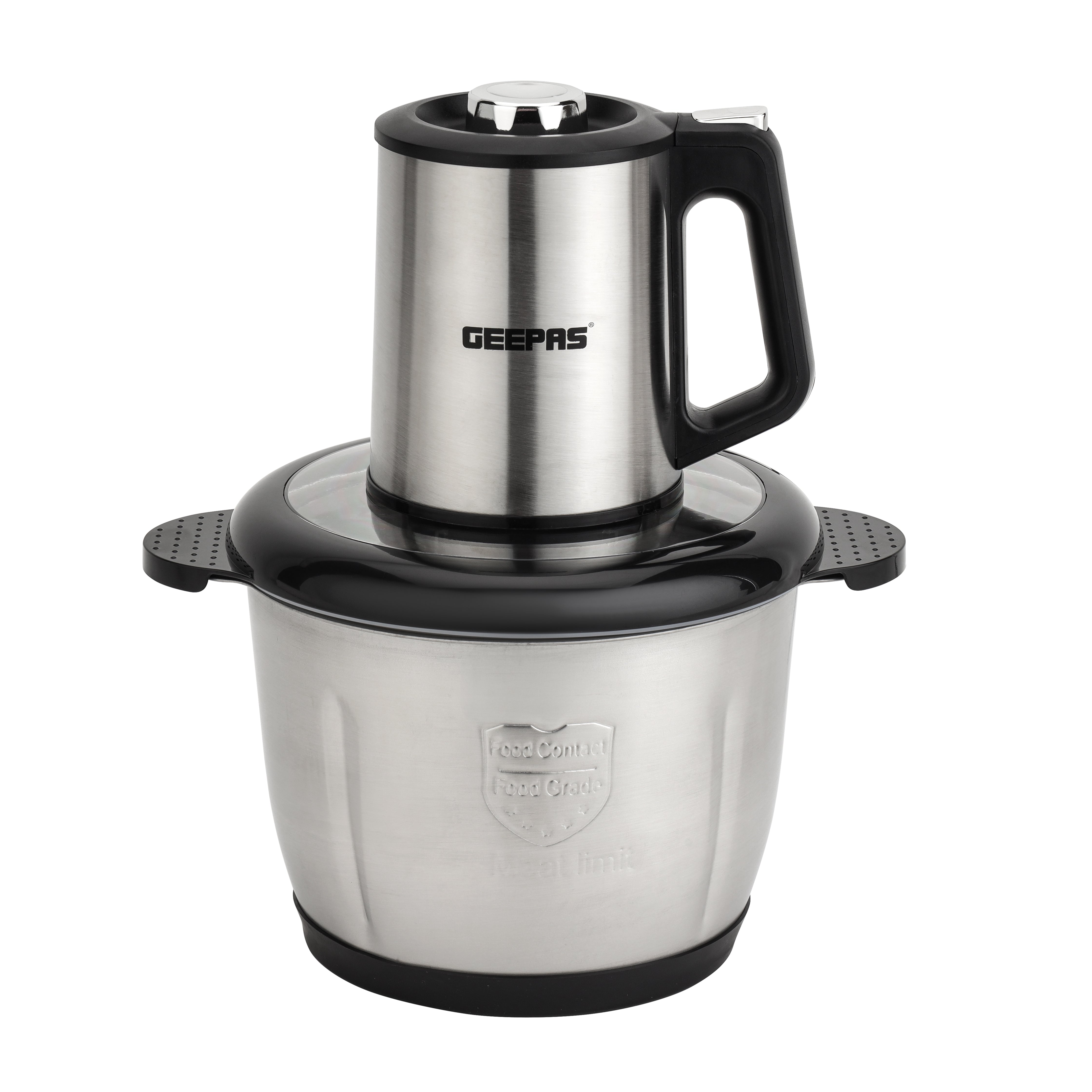 Geepas Multi Chopper | 500W| 3L Stainless Steel Bowl | 3-Speed Control | Stainless Steel Double Blades | Heavy Duty Food Processor