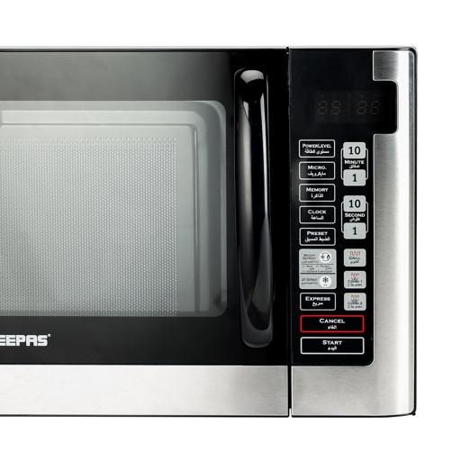 Geepas Digital Microwave Oven | 40L Large Capacity | 1500W Powerful Performance| Touch Control Panel, Multi-Cooking & Defrost Functions