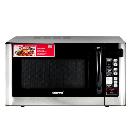 Geepas Digital Microwave Oven | 40L Large Capacity | 1500W Powerful Performance| Touch Control Panel, Multi-Cooking & Defrost Functions