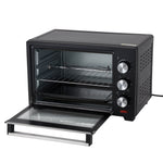 Geepas Electric Oven with Rotisserie | 24L Capacity | 1600W Power | Adjustable Temperature Control | 60-Minute Timer | Perfect for Baking, Grilling, and Roasting