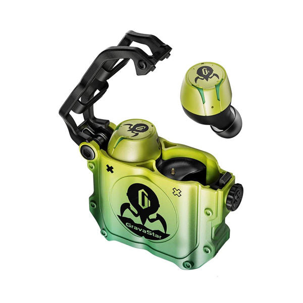 Gravastar Sirius Wireless Earbuds Bluetooth Bass 3D Stereo, Headphones for iPhone/Android | Neon Green