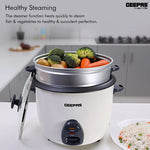 Geepas Automatic Rice Cooker | 1.5L Capacity | 500W Power | 3-in-1 Function Cook, Steam & Keep Warm | Durable Non-Stick Inner Pot