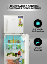Geepas 180L Double-Door Direct Cool Refrigerator