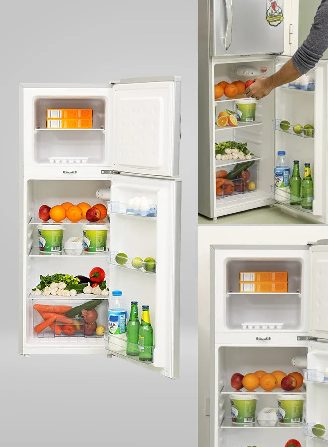Geepas 180L Double-Door Direct Cool Refrigerator