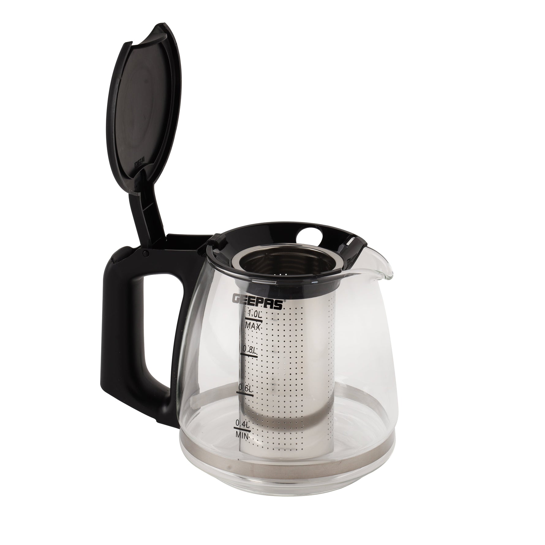 Geepas 2 In 1 Digital Tea Maker - Stainless Steel Filter | Temperature Adjusting, Boil-Dry Protection | 400W & 1800W