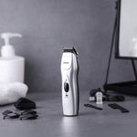 Geepas Rechargeable Hair Trimmer | Chromium Blade, 5-Length Comb, 60-Min Run Time