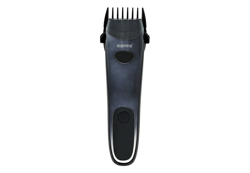 Geepas Rechargeable Hair & Beard Trimmer – 2 Combs, 4 Lengths, Li-Ion, Ceramic & Titanium Blade