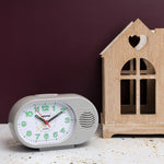 Geepas  Bell Alarm Clock | Analog Alarm Clock, Silent Non-Ticking, Ascending Beep Sounds, Snooze, Light Functions | Perfect for Students