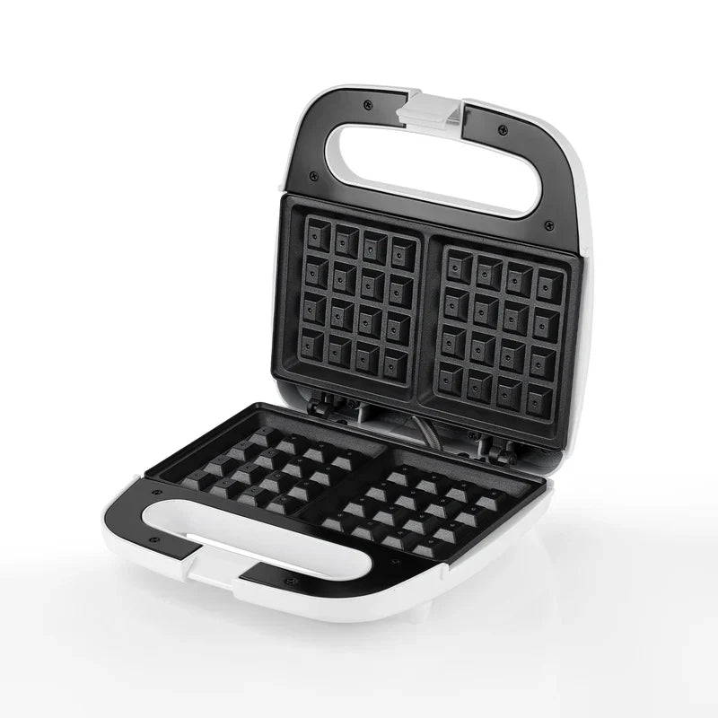 Geepas GWM676 Waffle Maker | 750W | Non-Stick | Dual Lights | Cool Handle | Overheat Protection