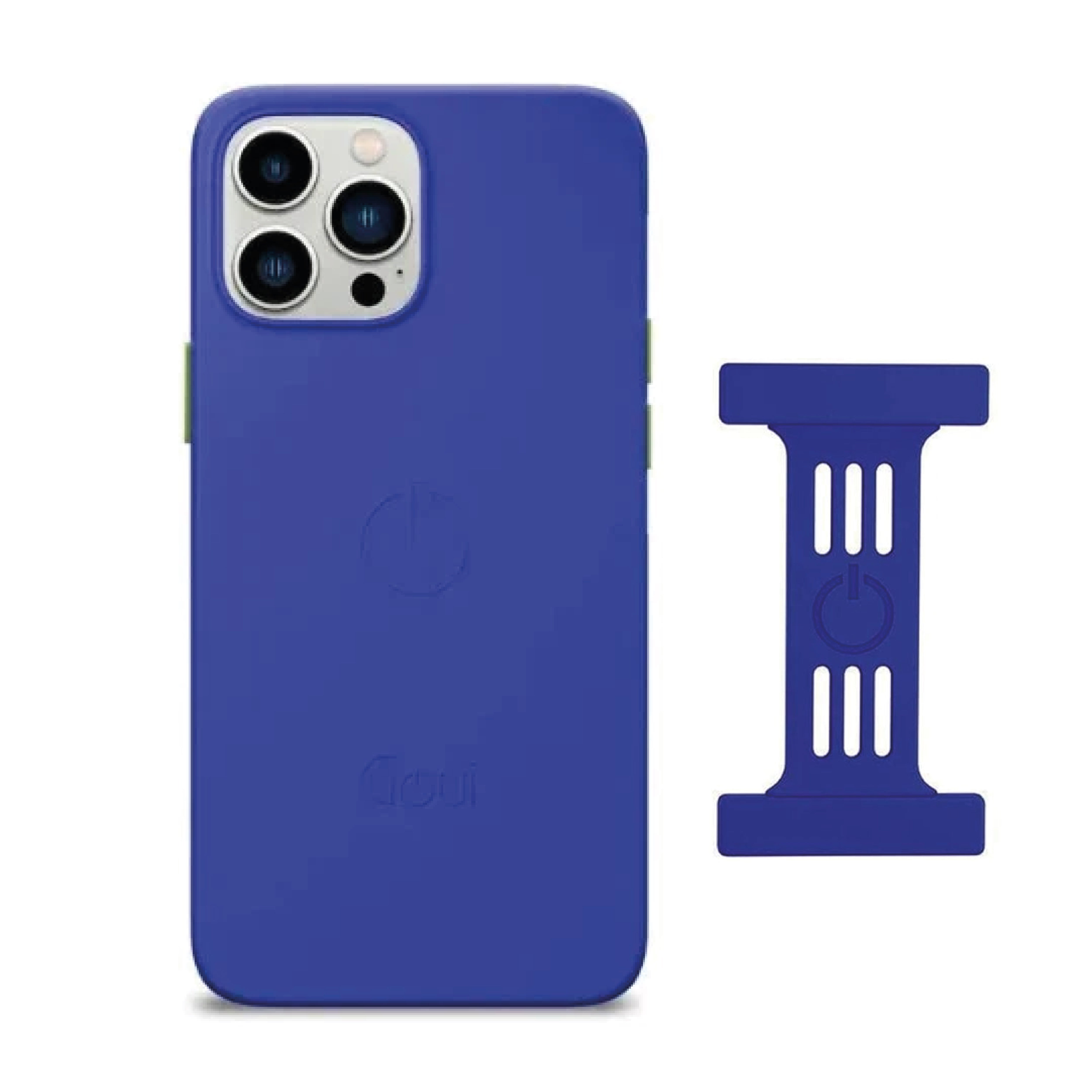 Goui iPhone 16 Pro Case Azure Blue + Strap