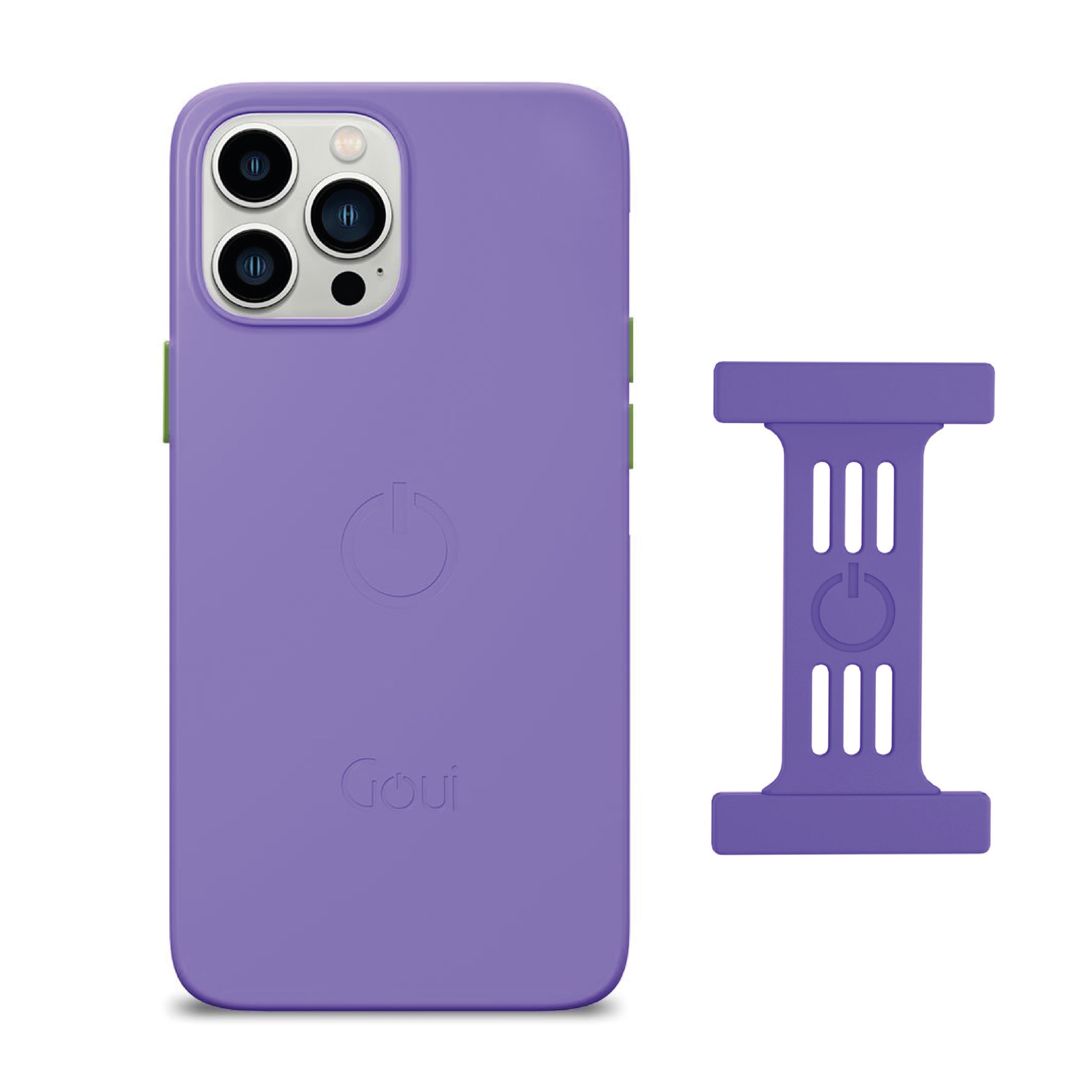 Goui iPhone 16 Pro Case Lavender Purple + Strap