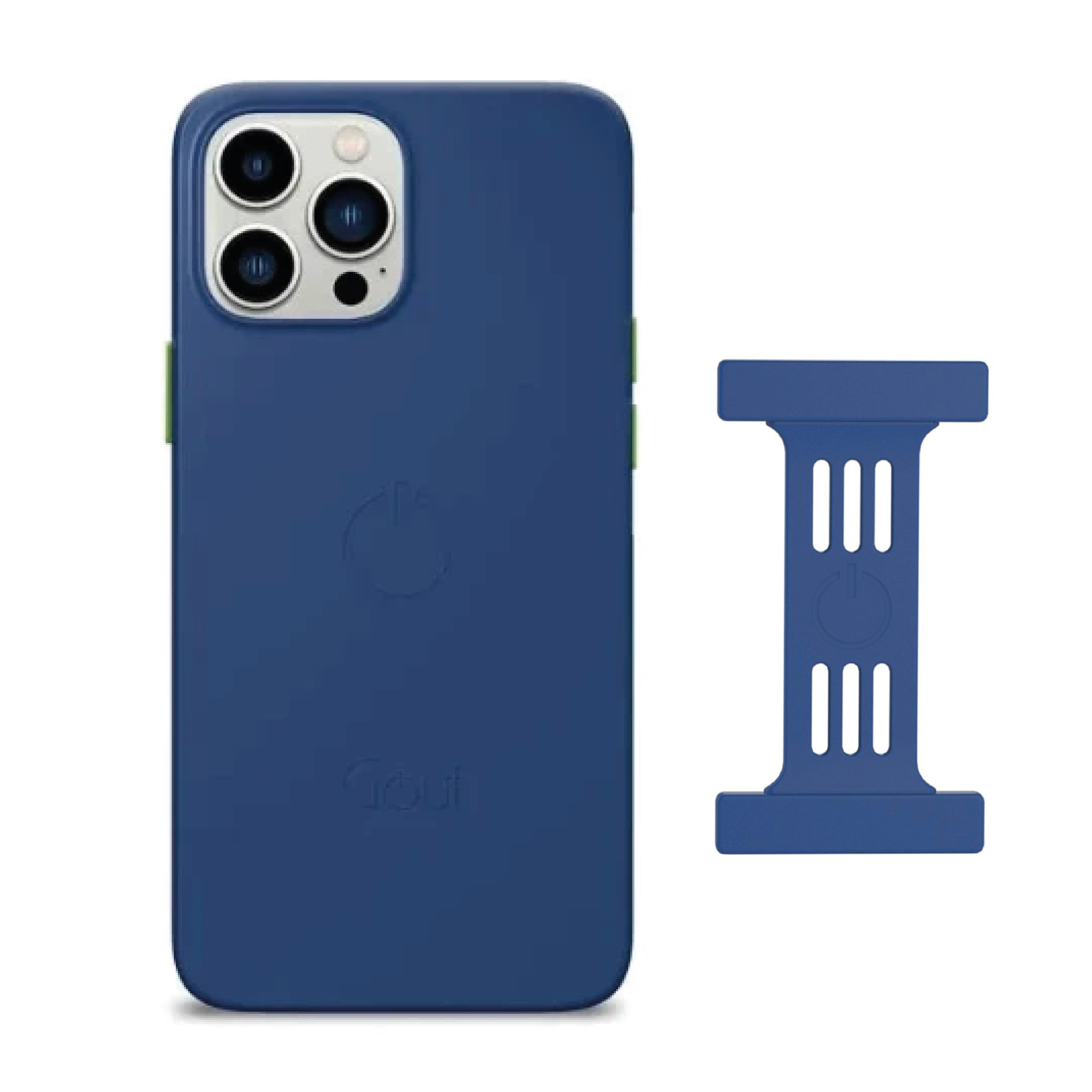 Goui iPhone 16 Pro Case Midnight Blue + Strap